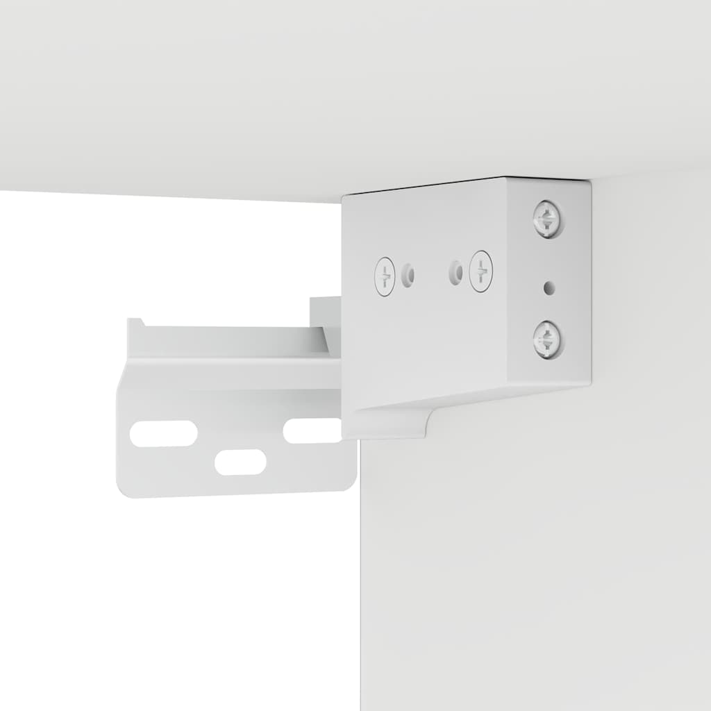TV-Wandschrank mit LED-Leuchten Weiß 40,5x35x80 cm