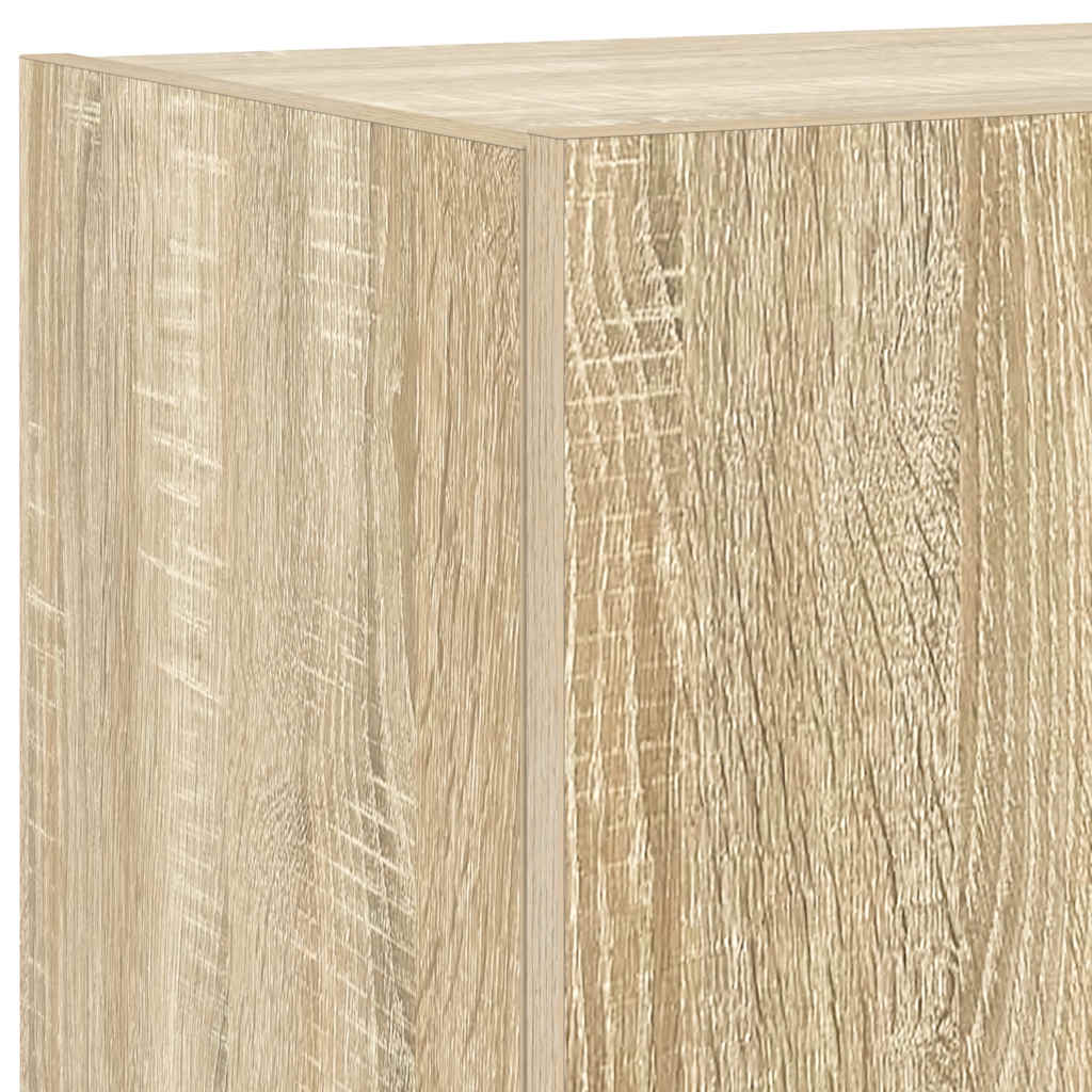 TV-Wandschrank mit LED-Leuchten Sonoma-Eiche 80x35x31 cm