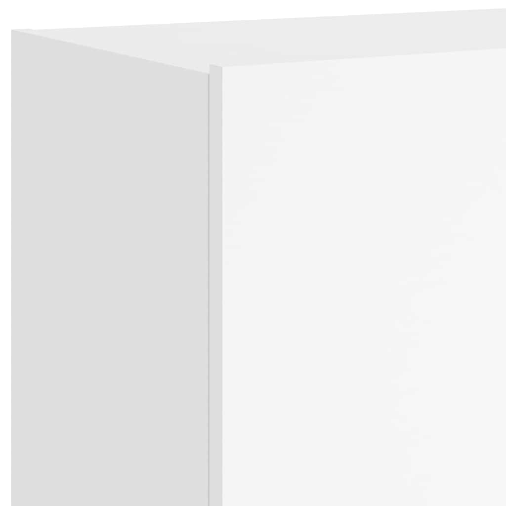 TV-Wandschrank mit LED-Leuchten Weiß 100x35x41 cm