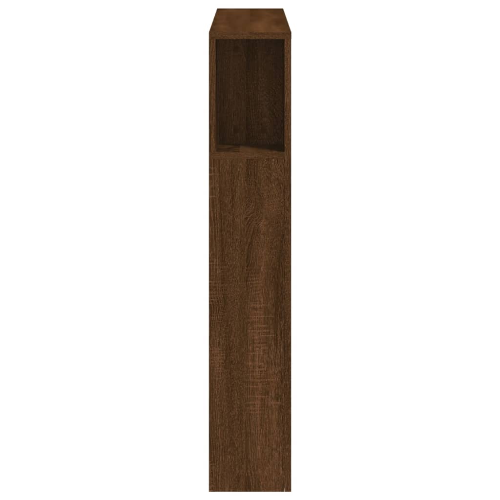 LED-Kopfteil Braun Eichen-Optik 100x18,5x103,5 cm Holzwerkstoff