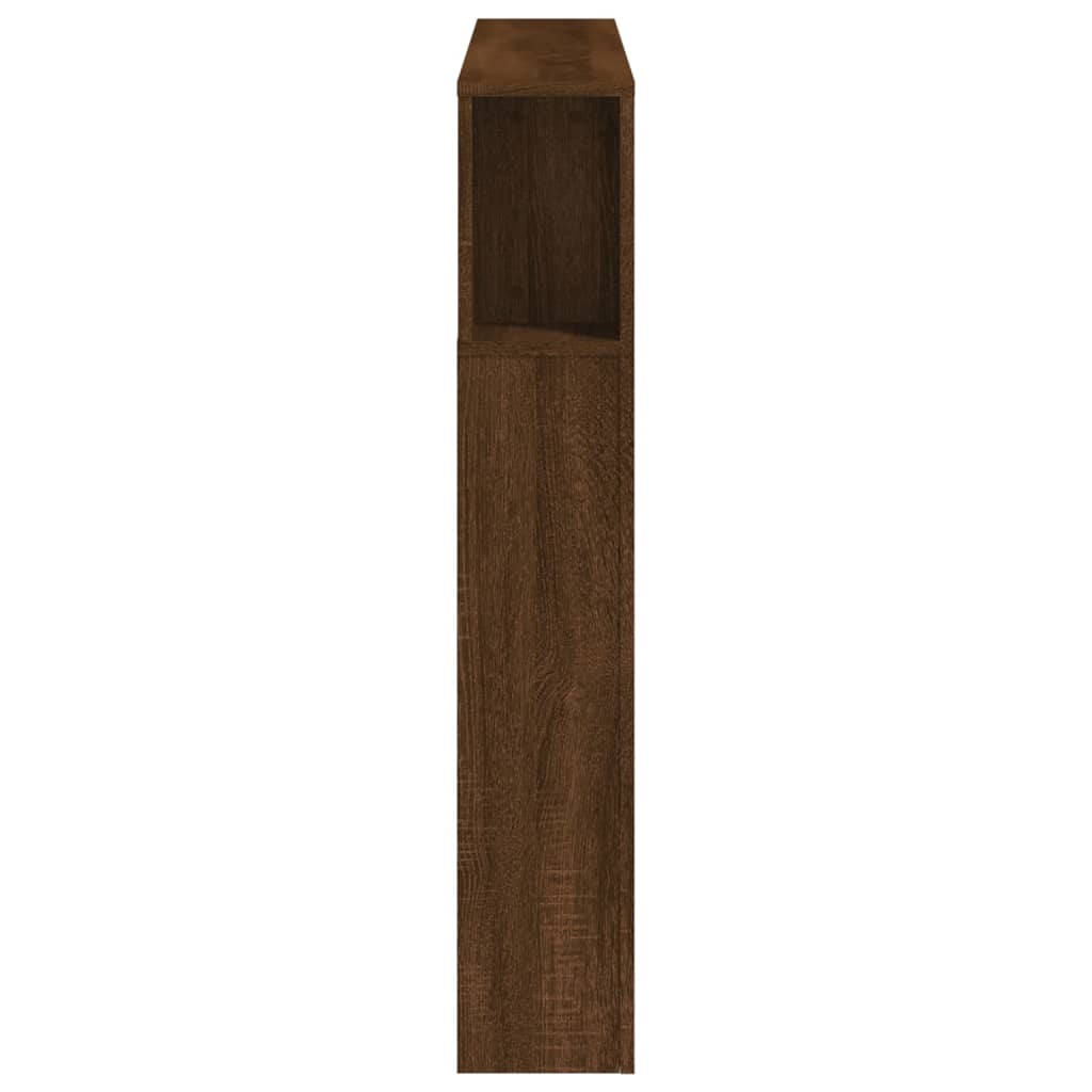 LED-Kopfteil Braun Eichen-Optik 120x18,5x103,5 cm Holzwerkstoff