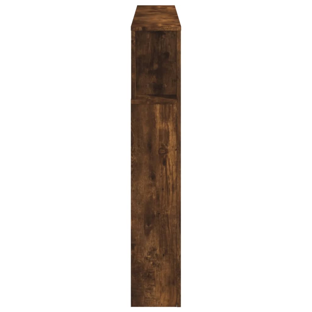 LED-Kopfteil Räuchereiche 140x18,5x103,5 cm Holzwerkstoff