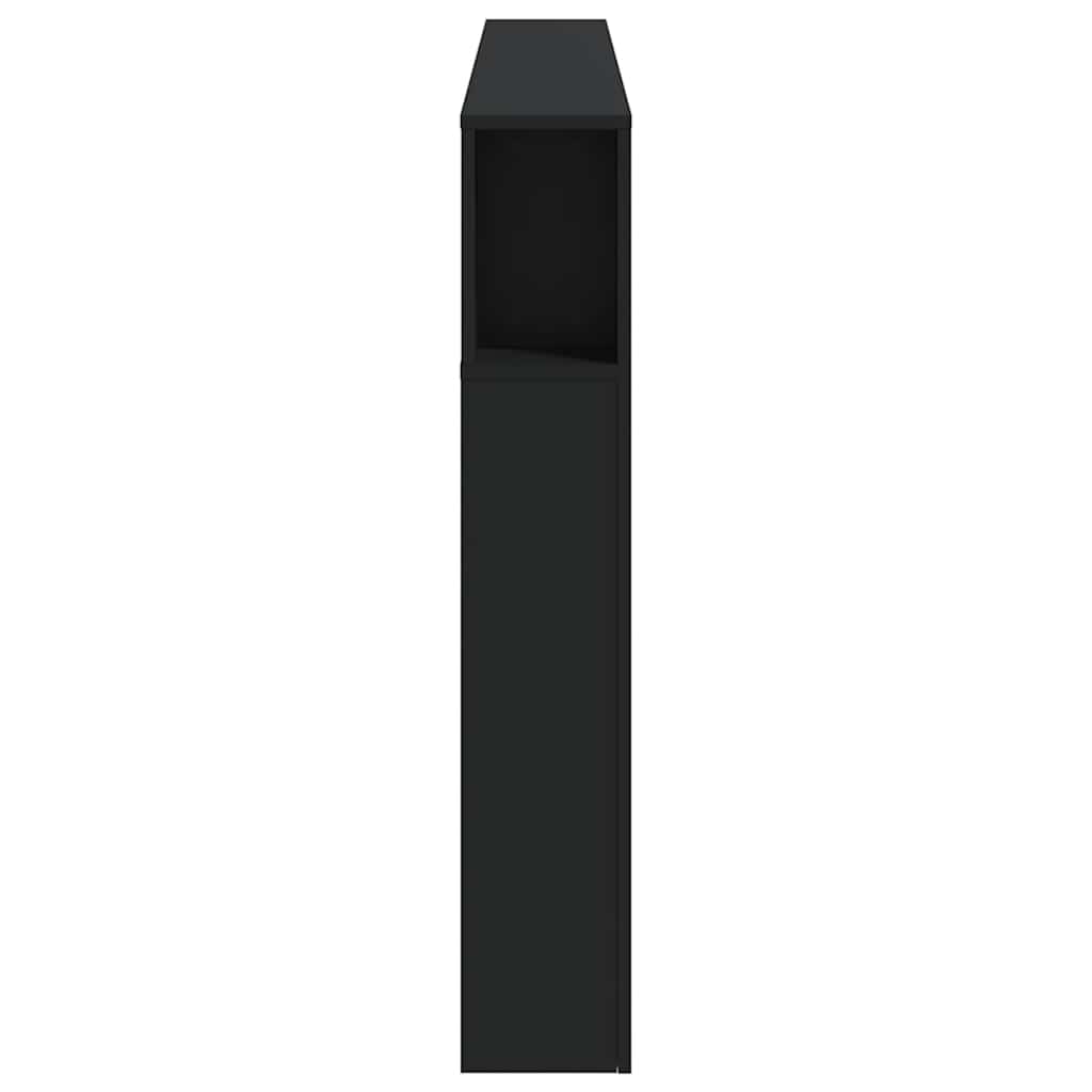 LED-Kopfteil Schwarz 180x18,5x103,5 cm Holzwerkstoff