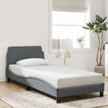Bettgestell "Dover" Dunkelgrau 80x200 cm Samt