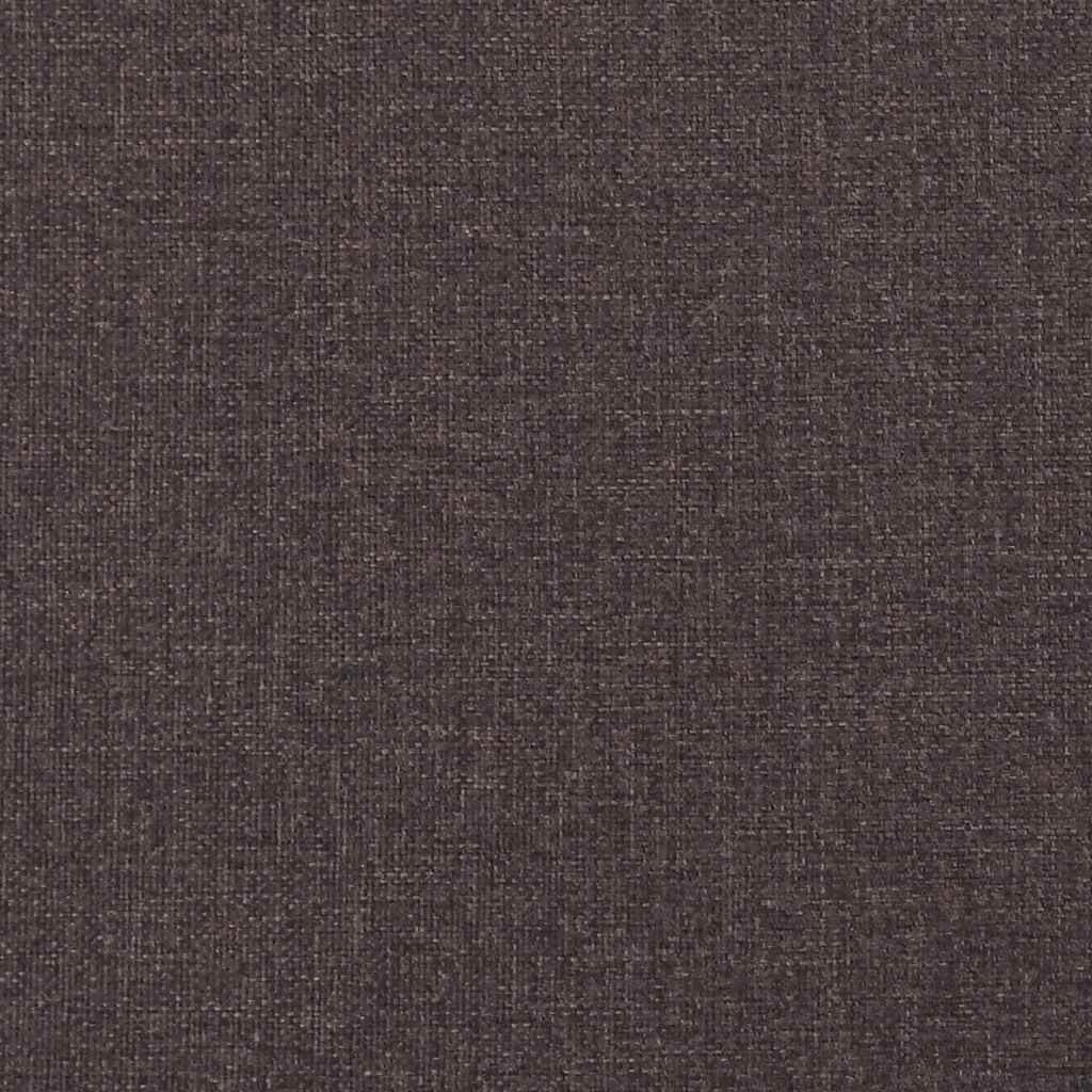 Bettgestell "Dover" Dunkelbraun 90x200 cm Stoff