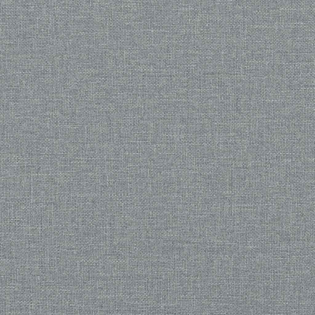 Bettgestell "Dover" Hellgrau 100x200 cm Stoff