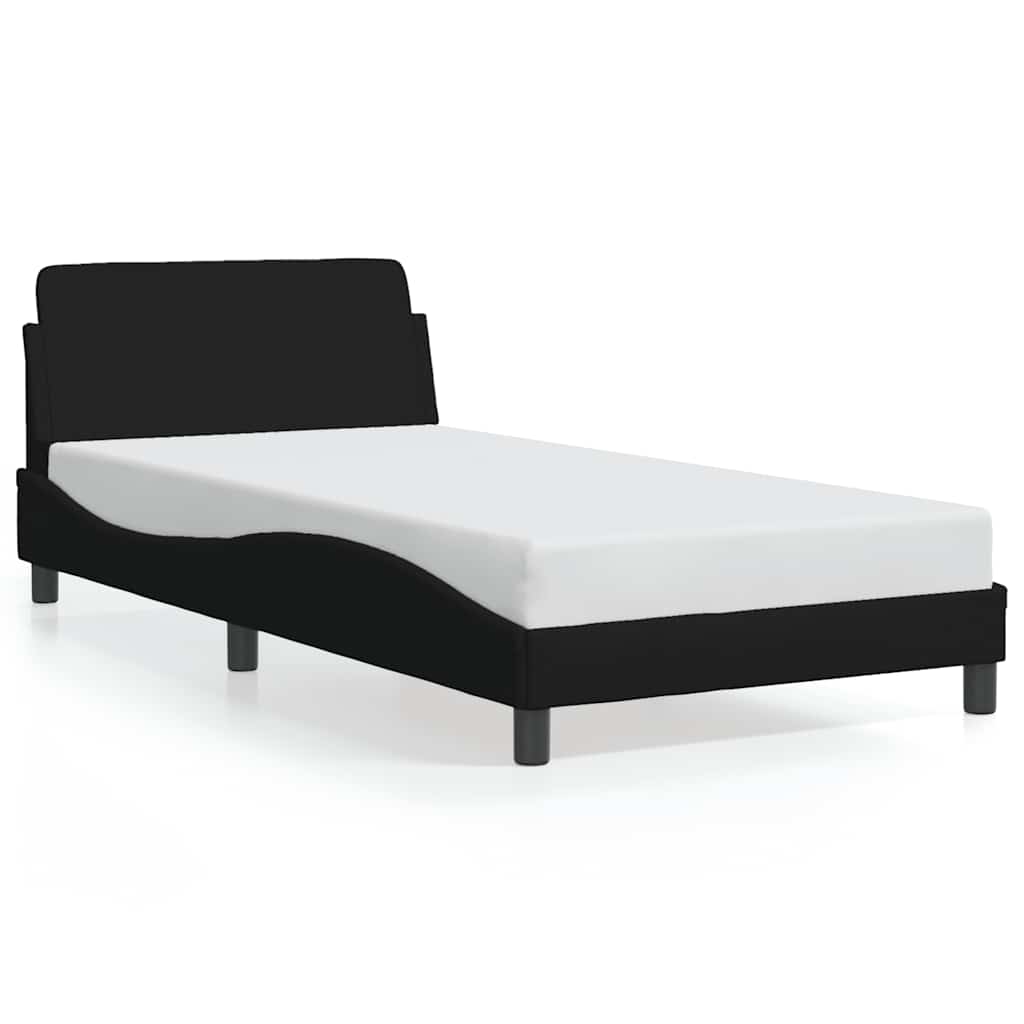 Bettgestell "Dover" Schwarz 100x200 cm Stoff