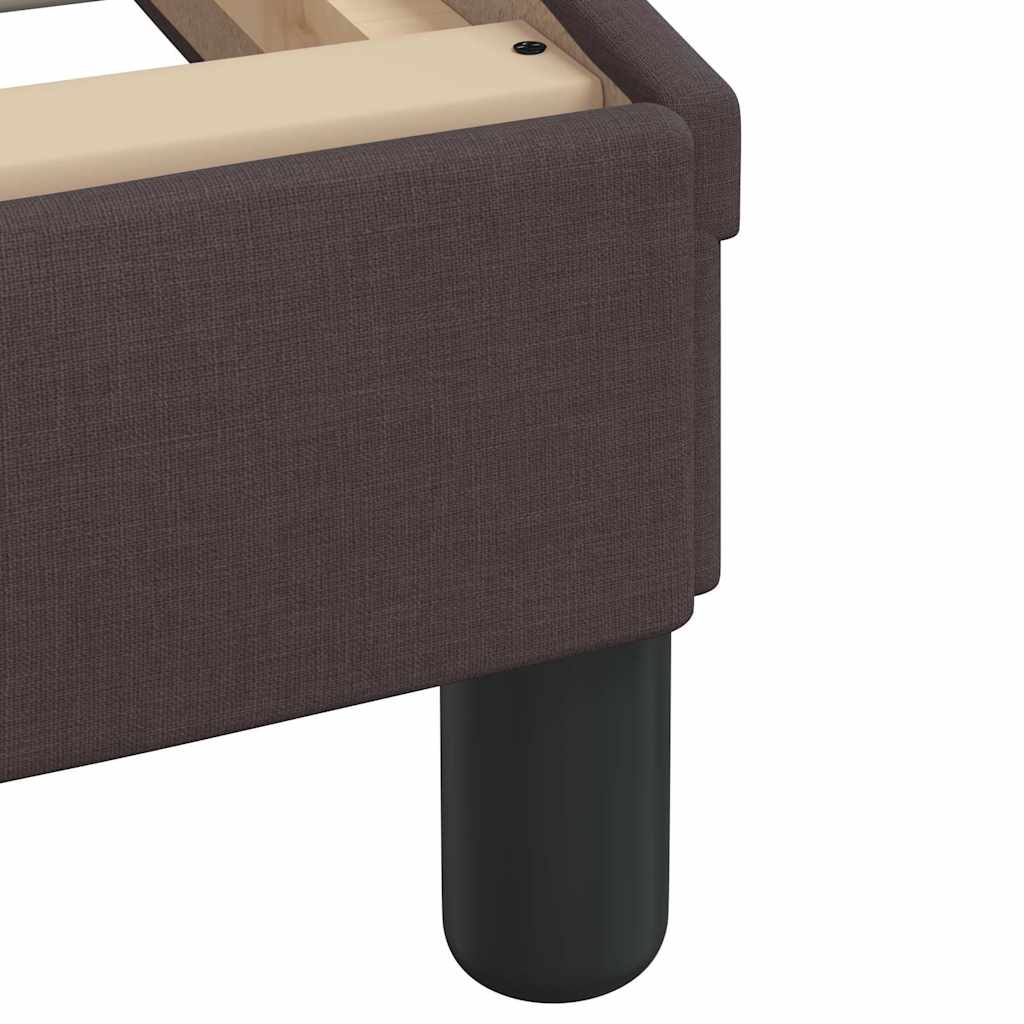 Bettgestell "Dover" Dunkelbraun 100x200 cm Stoff