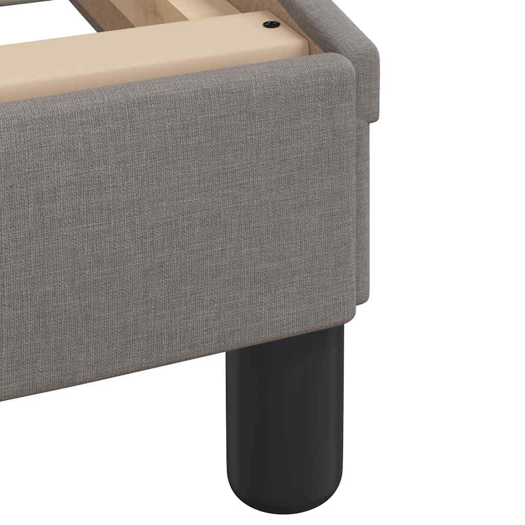 Bettgestell "Dover" Taupe 100x200 cm Stoff