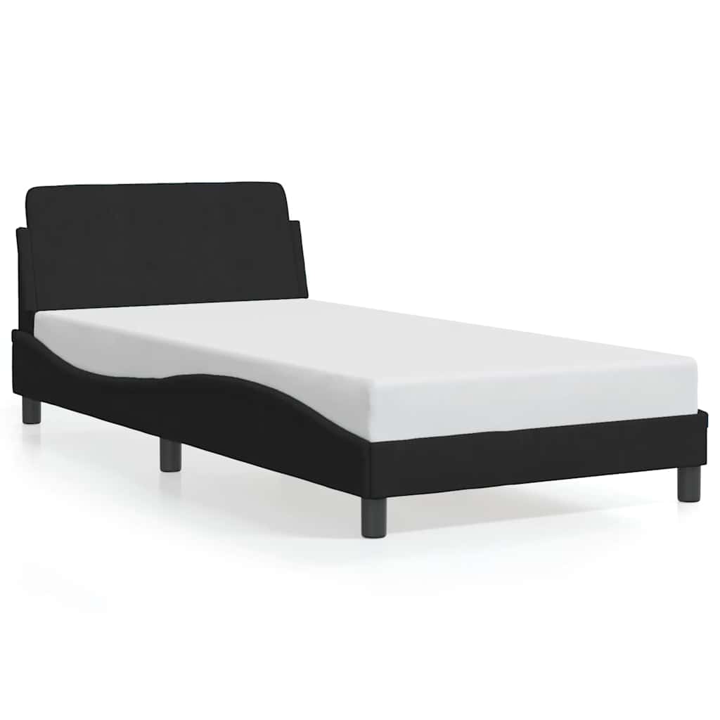 Bettgestell "Dover" Schwarz 100x200 cm Samt
