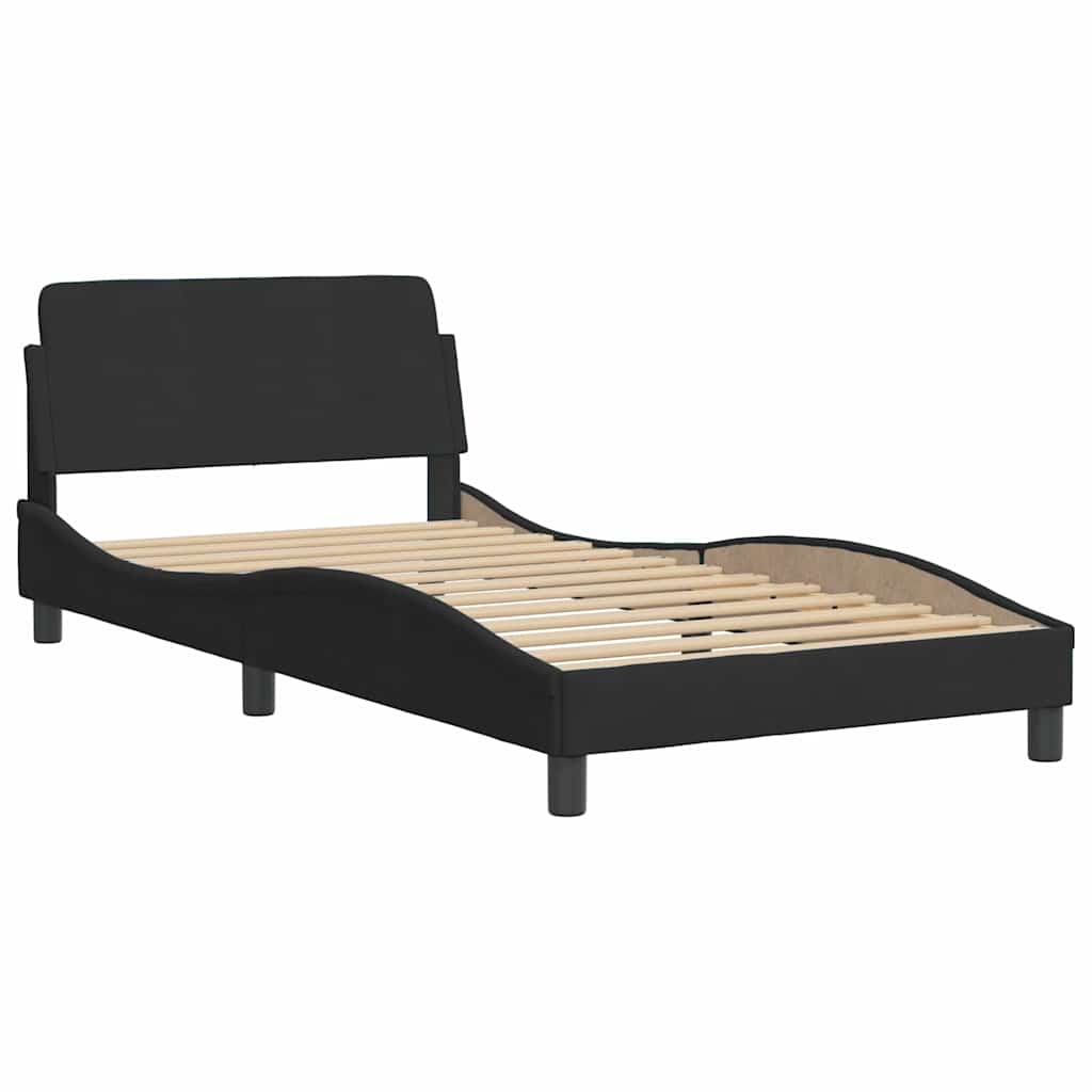 Bettgestell "Dover" Schwarz 100x200 cm Samt