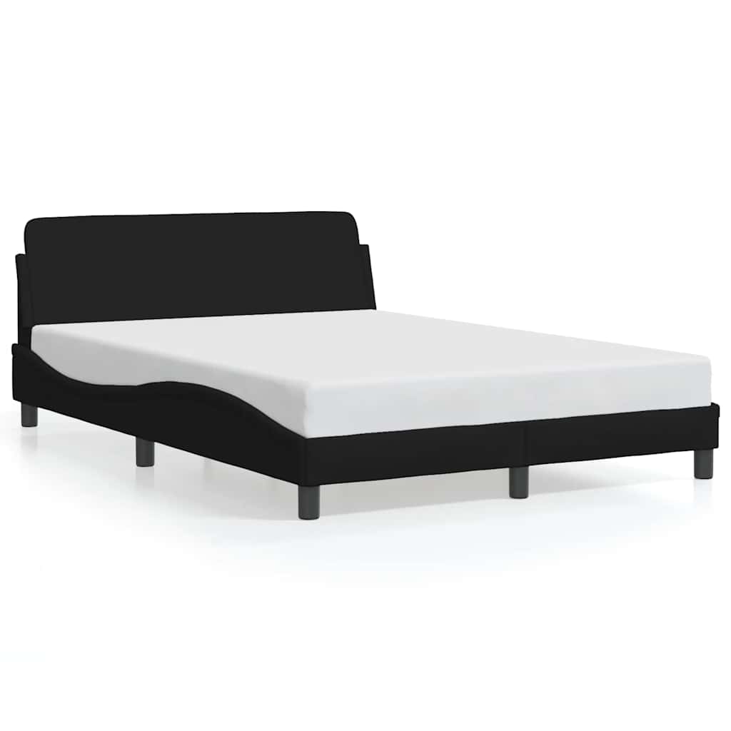 Bettgestell "Dover" Schwarz 120x200 cm Stoff