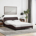 Bettgestell "Dover" Dunkelbraun 120x200 cm Stoff