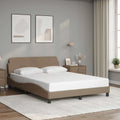 Bettgestell "Dover" Cappuccino-Braun 120x200 cm Kunstleder