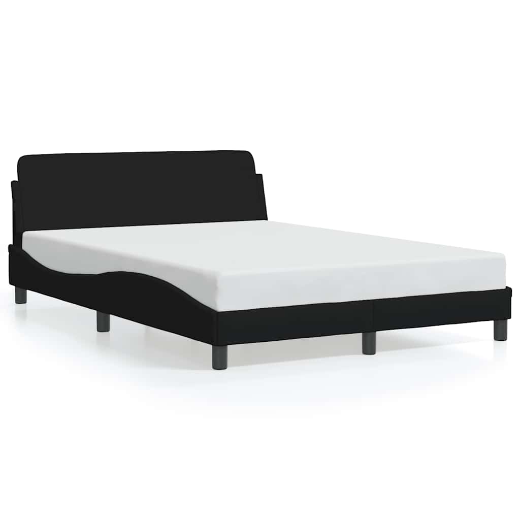 Bettgestell "Dover" Schwarz 140x190 cm Stoff