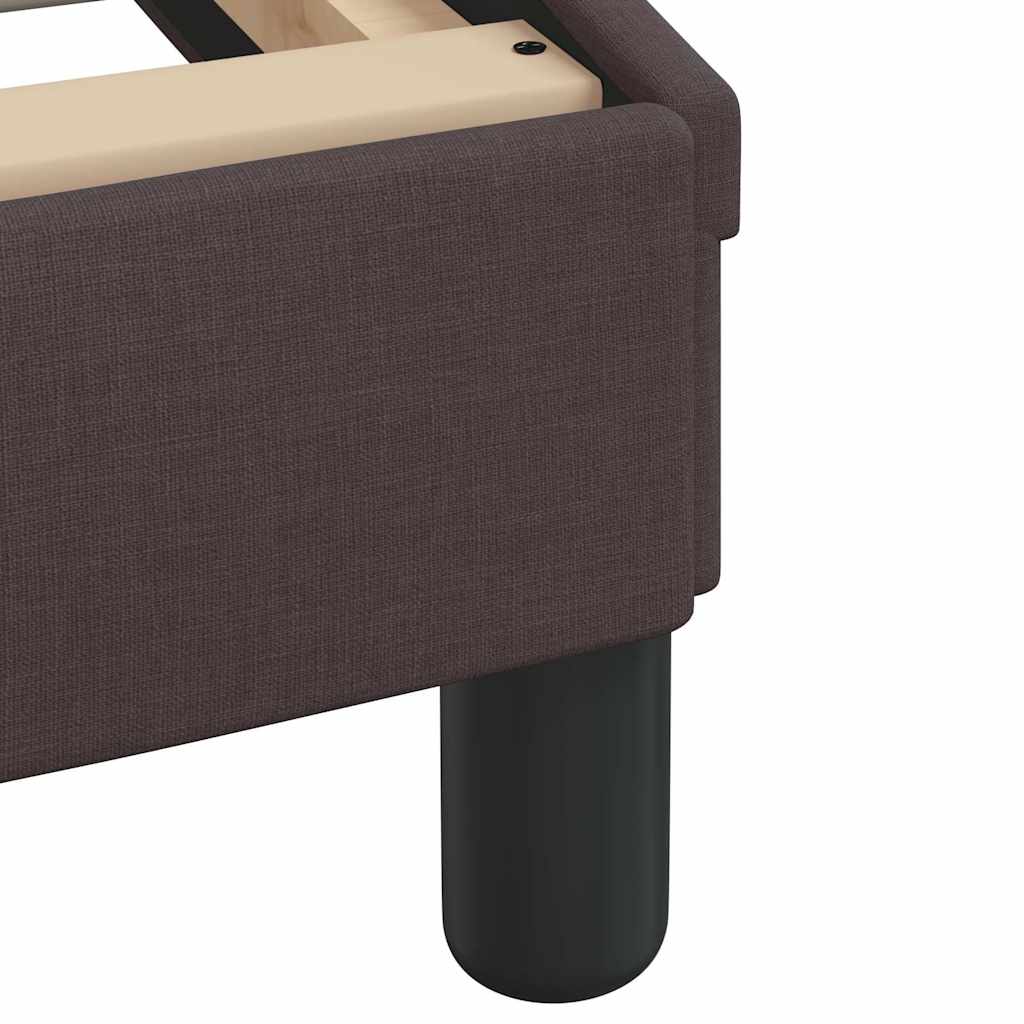 Bettgestell "Dover" Dunkelbraun 140x190 cm Stoff