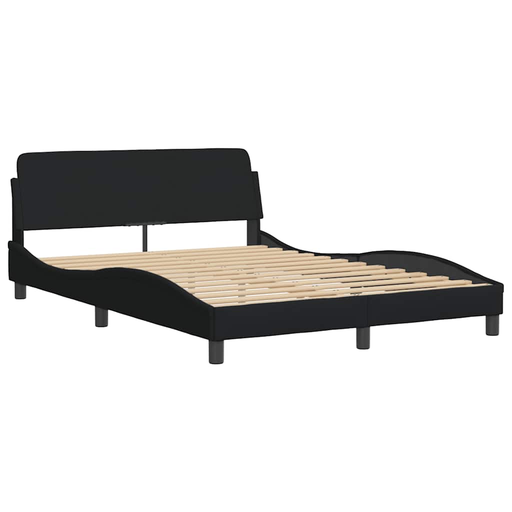 Bettgestell "Dover" Schwarz 140x200 cm Stoff