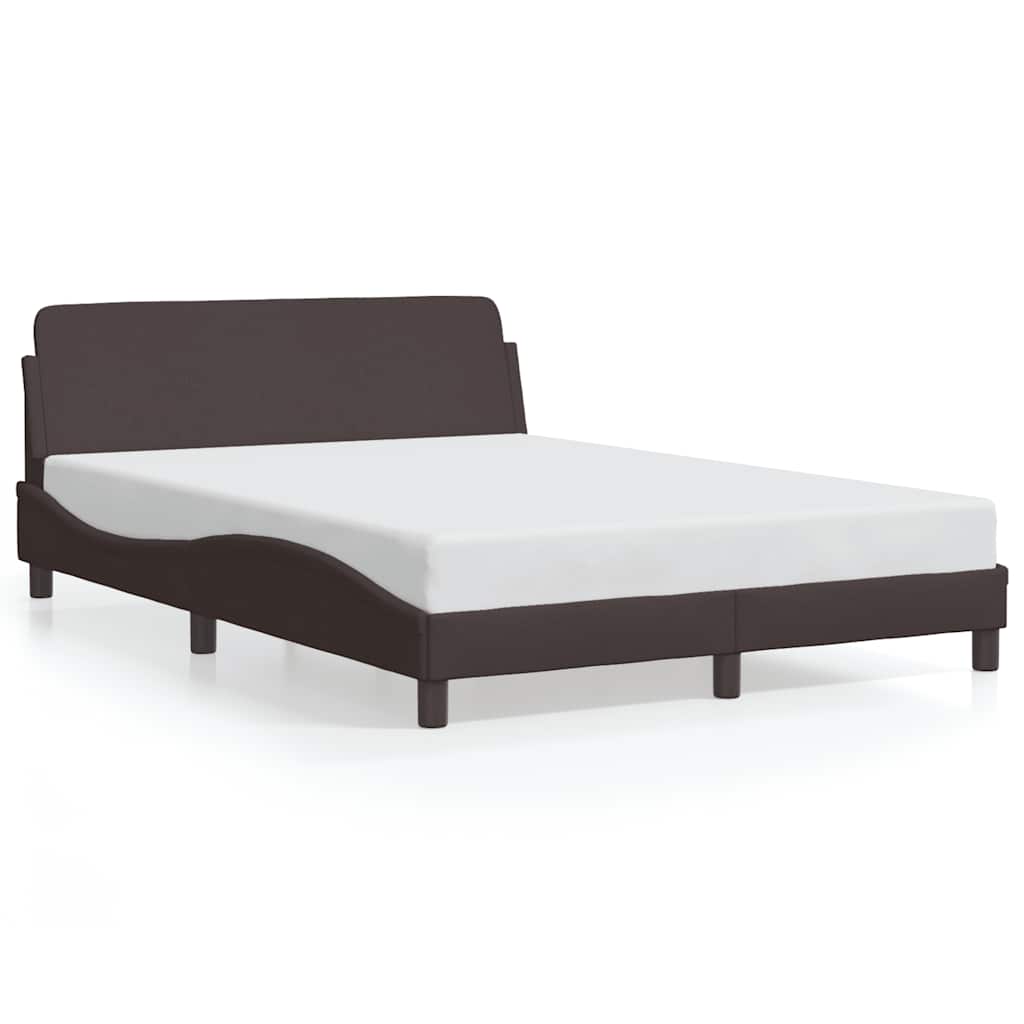 Bettgestell "Dover" Dunkelbraun 140x200 cm Stoff