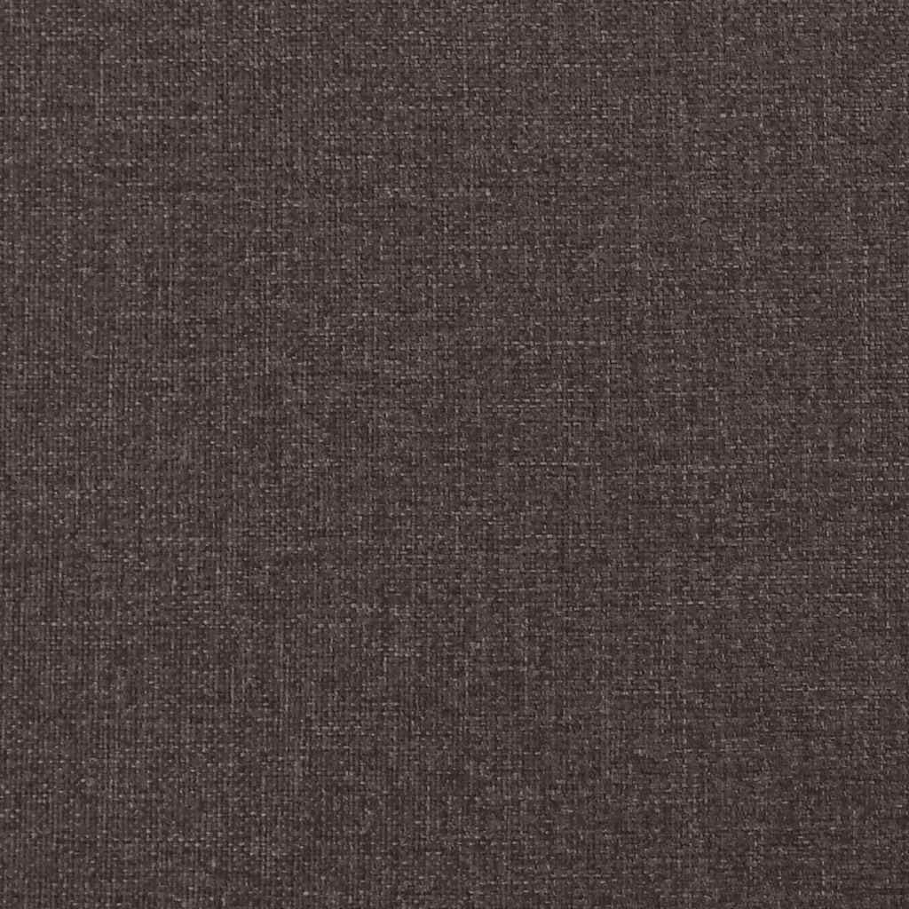 Bettgestell "Dover" Dunkelbraun 140x200 cm Stoff