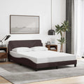 Bettgestell "Dover" Dunkelbraun 140x200 cm Stoff