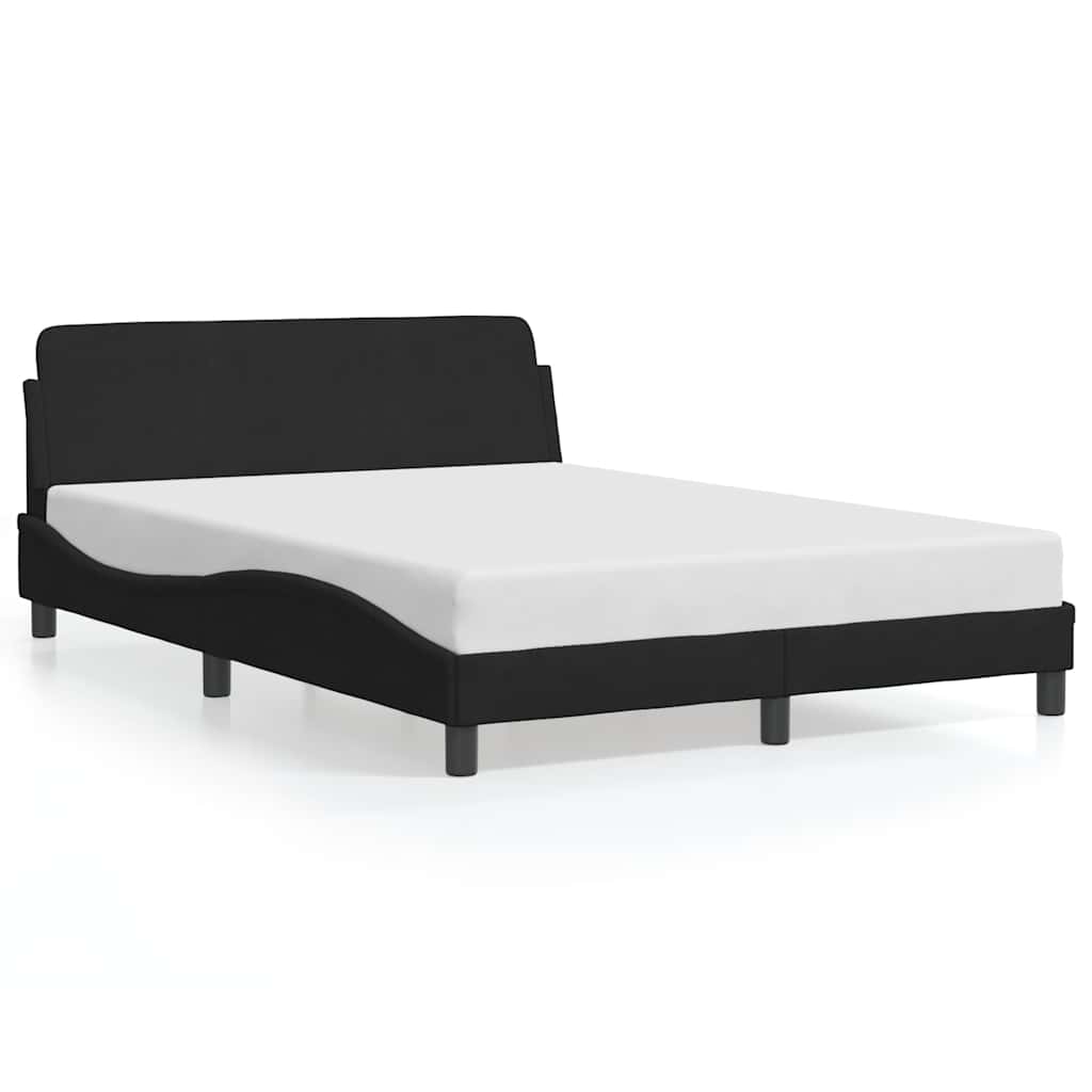 Bettgestell "Dover" Schwarz 140x200 cm Samt