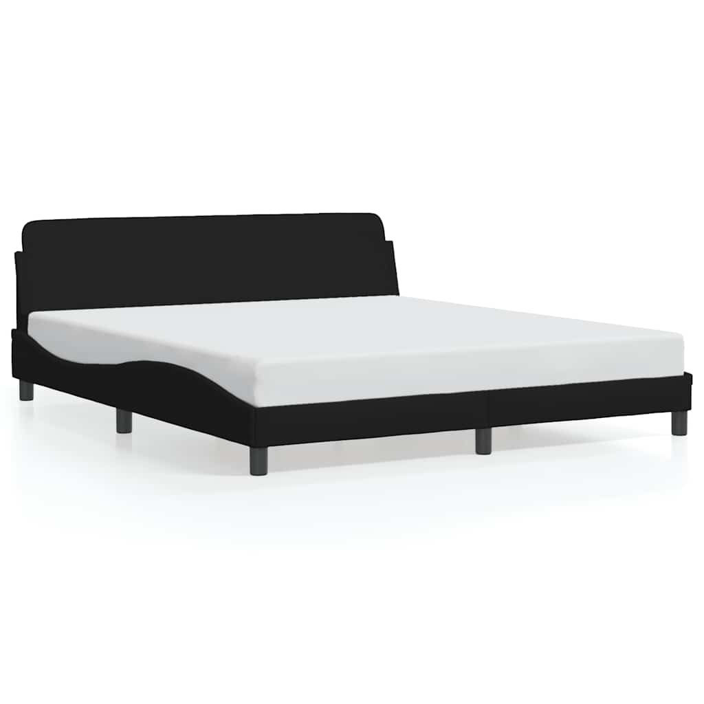 Bettgestell "Dover" Schwarz 160x200 cm Stoff