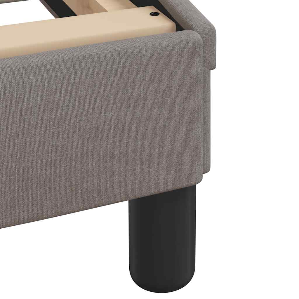 Bettgestell "Dover" Taupe 160x200 cm Stoff