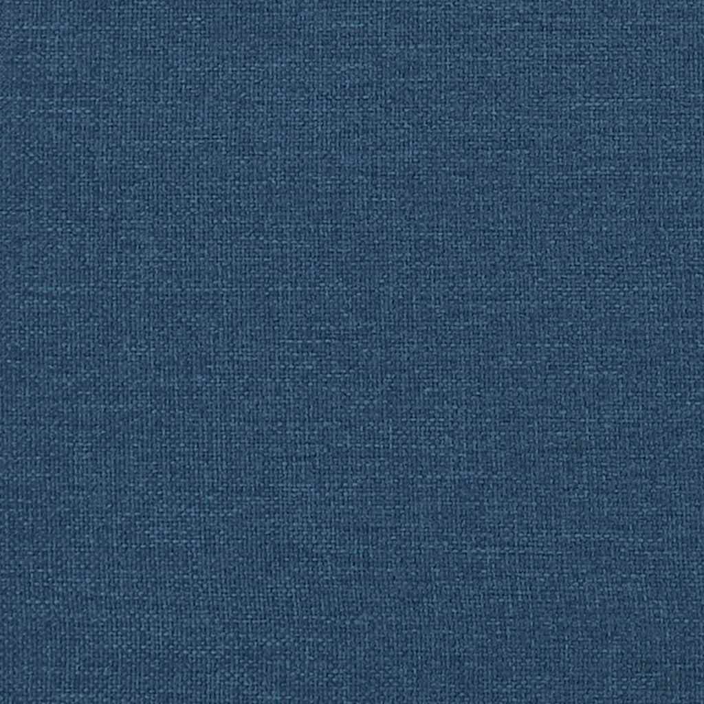 Bettgestell mit Kopfteil "Dover" Blau 160x200 cm Stoff