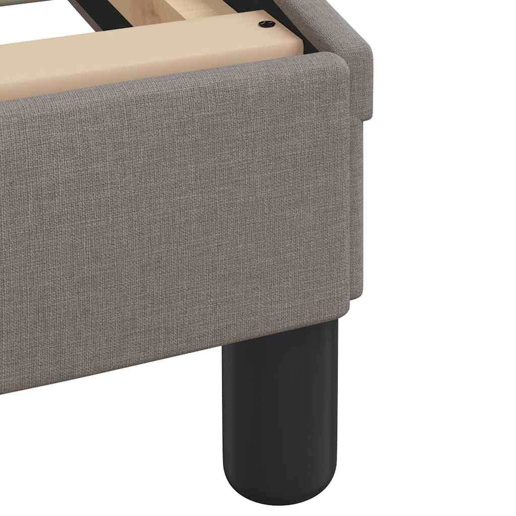Bettgestell "Dover" Taupe 180x200 cm Stoff