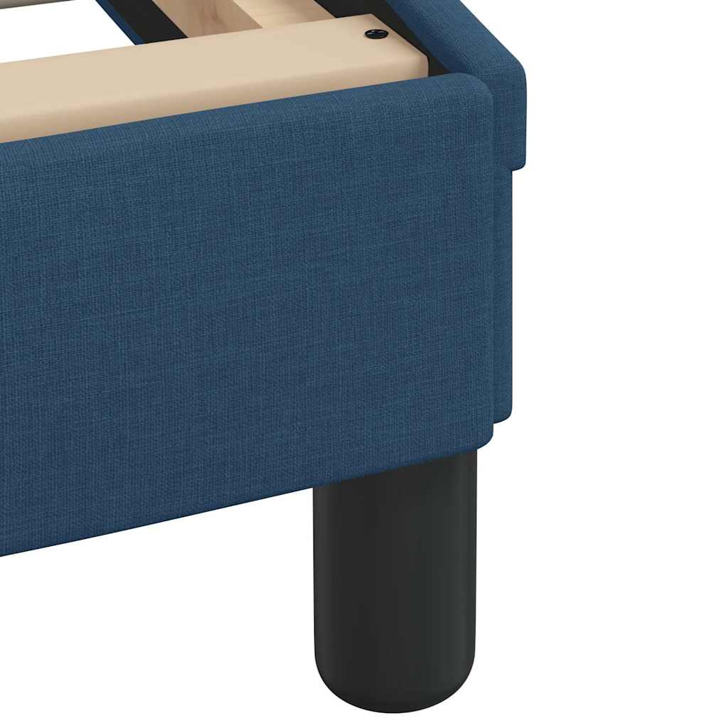 Bettgestell mit Kopfteil "Dover" Blau 180x200 cm Stoff