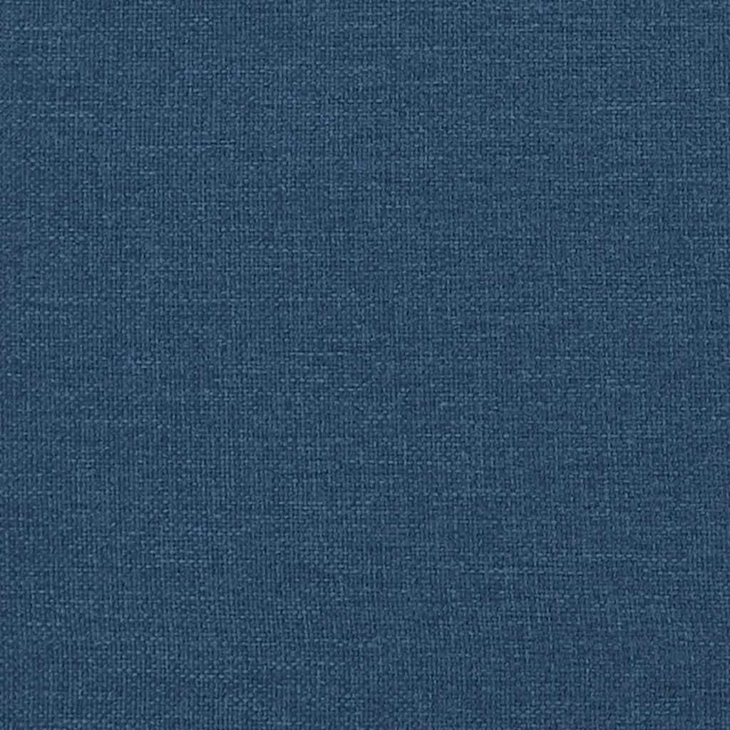 Bettgestell mit Kopfteil "Dover" Blau 180x200 cm Stoff