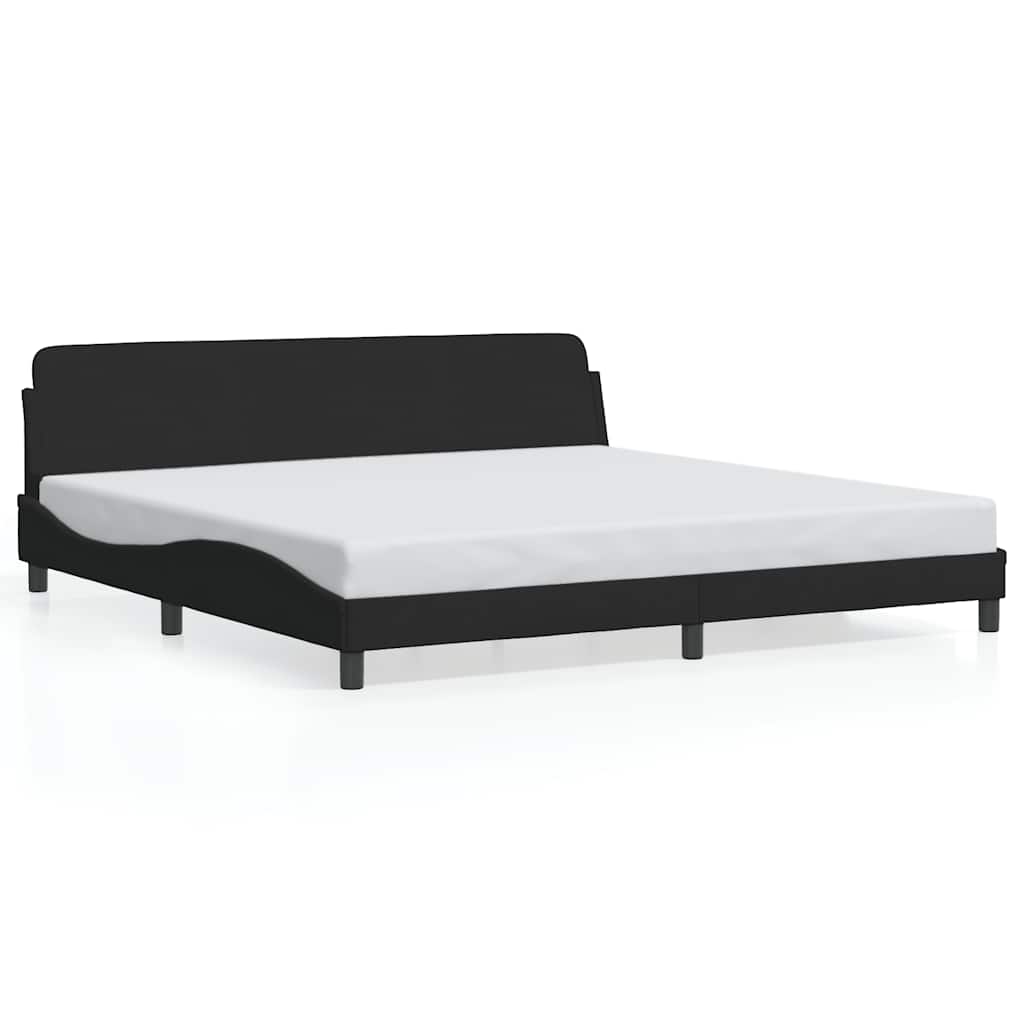 Bettgestell "Dover" Schwarz 200x200 cm Samt
