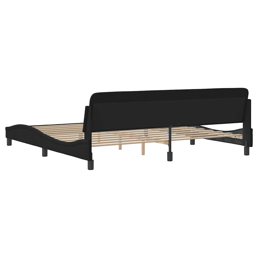 Bettgestell "Dover" Schwarz 200x200 cm Samt