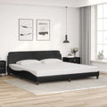 Bettgestell "Dover" Schwarz 200x200 cm Kunstleder