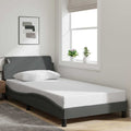 Bettgestell "Dover" Dunkelgrau 100x203 cm Stoff