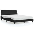 Bettgestell Dover Schwarz 135x190 cm Samt