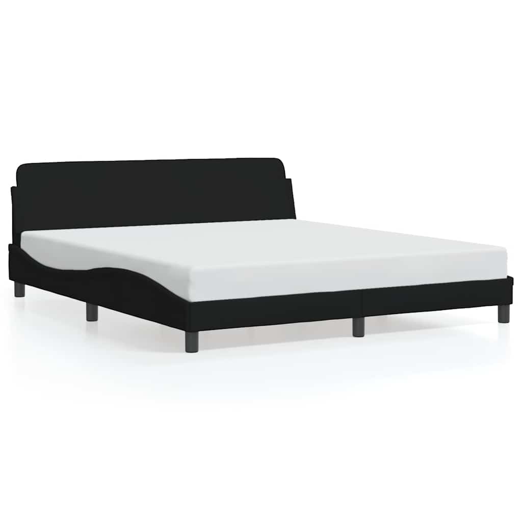 Bettgestell Dover Schwarz 180x200 cm Stoff