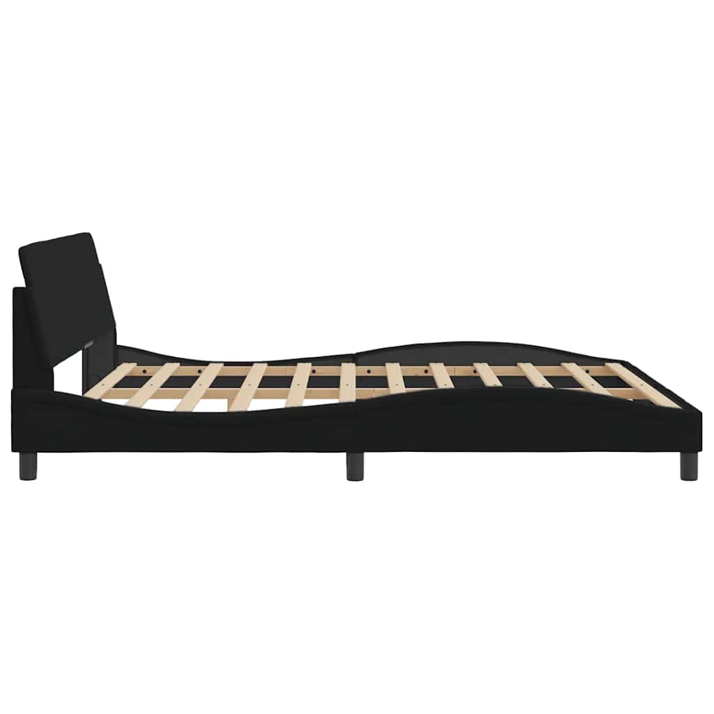 Bettgestell Dover Schwarz 180x200 cm Stoff