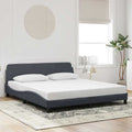 Bettgestell Dover Dunkelgrau 180x200 cm Samt