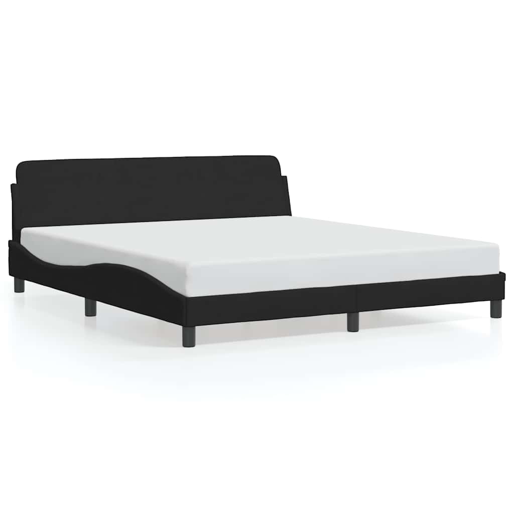 Bettgestell Dover Schwarz 180x200 cm Samt