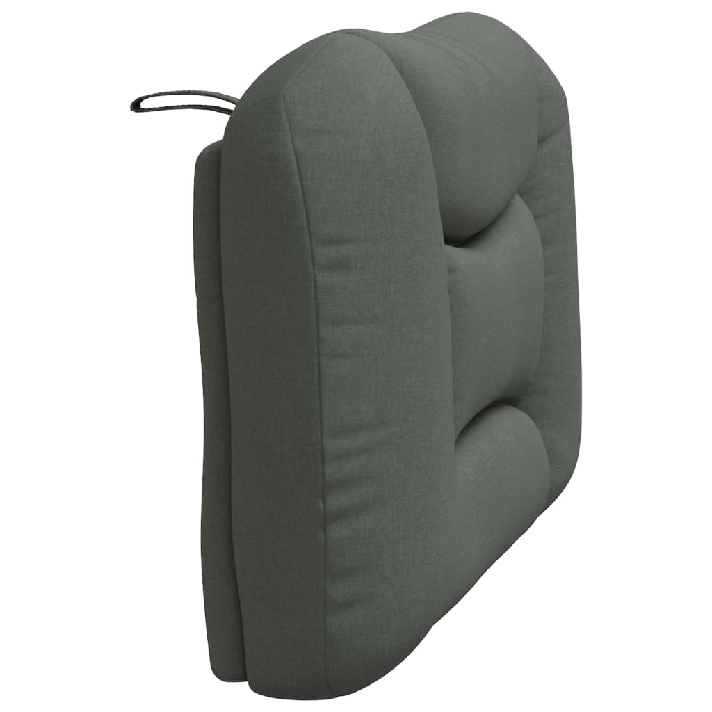 Kopfteil-Kissen "Hvar" Dunkelgrau 80 cm Stoff