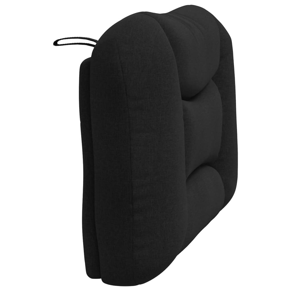 Kopfteil-Kissen "Hvar" Schwarz 80 cm Stoff