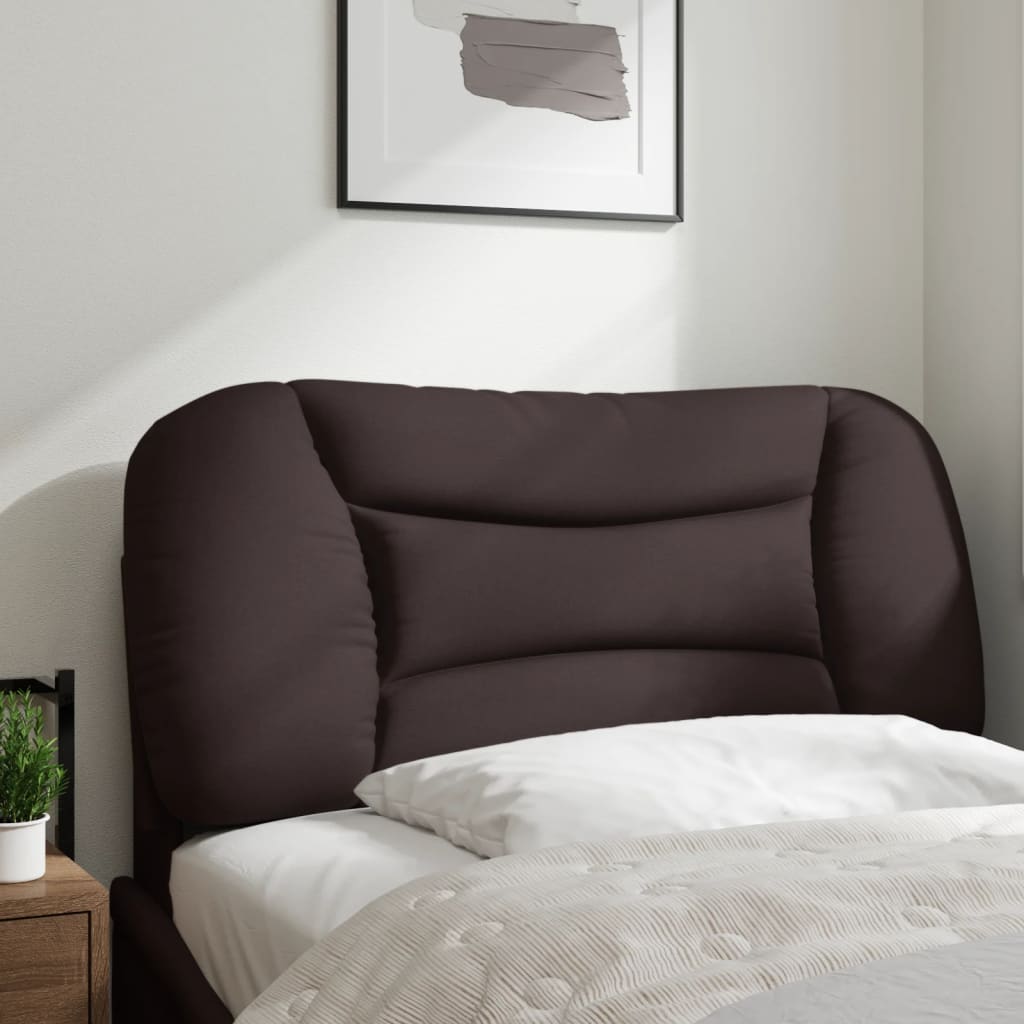 Kopfteil-Kissen "Hvar" Dunkelbraun 80 cm Stoff