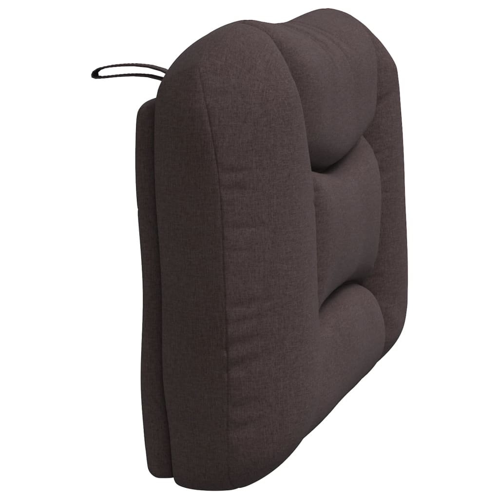 Kopfteil-Kissen "Hvar" Dunkelbraun 80 cm Stoff