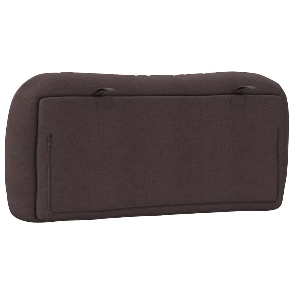 Kopfteil-Kissen "Hvar" Dunkelbraun 80 cm Stoff
