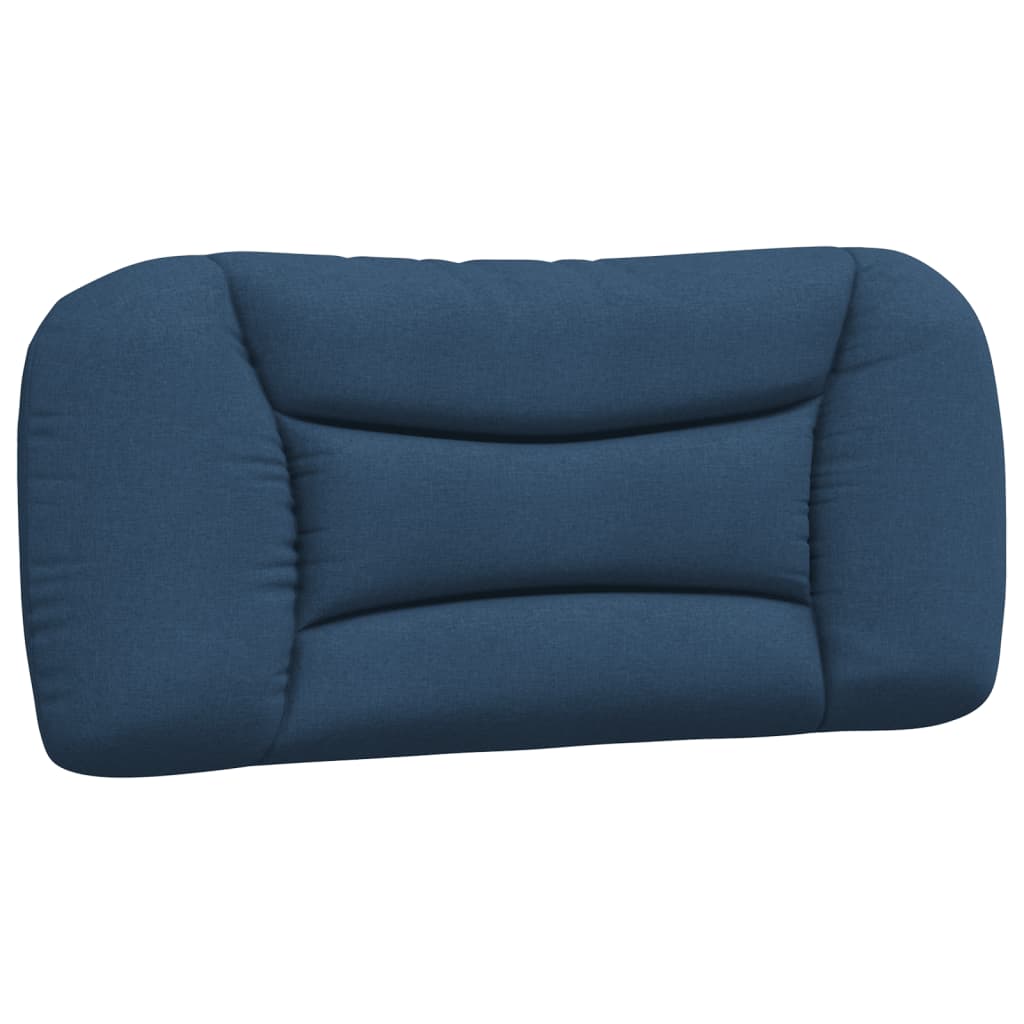 Kopfteil-Kissen "Hvar" Blau 80 cm Stoff