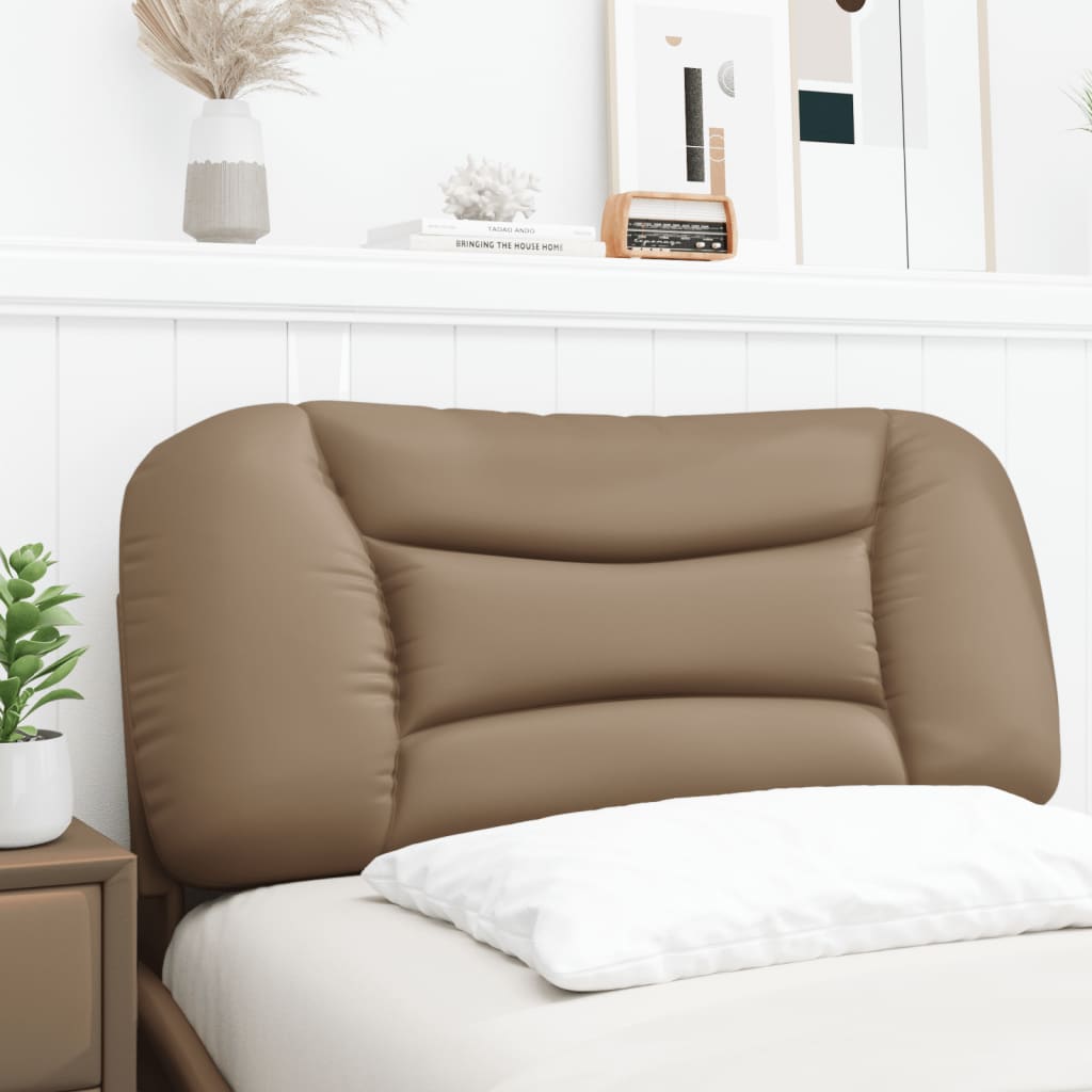 Kopfteil-Kissen "Hvar" Cappuccino-Braun 80 cm Kunstleder