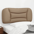 Kopfteil-Kissen "Hvar" Cappuccino-Braun 80 cm Kunstleder