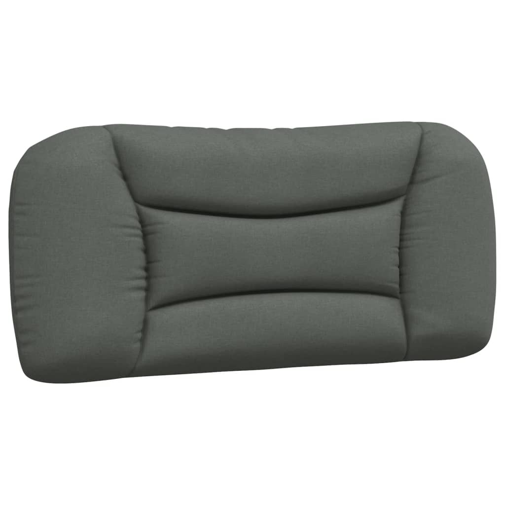 Kopfteil-Kissen "Hvar" Dunkelgrau 90 cm Stoff