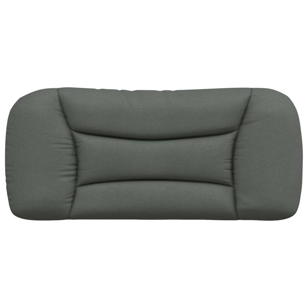 Kopfteil-Kissen "Hvar" Dunkelgrau 90 cm Stoff